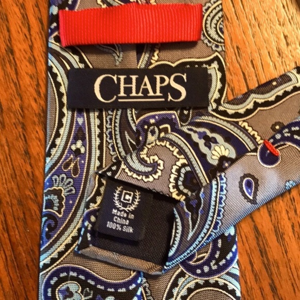 Vintage Chaps Silk Paisley Tie - Picture 10 of 11